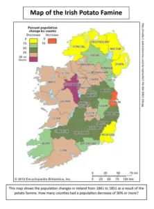 Irish Famine Map